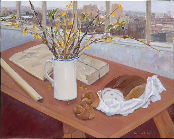 Bread and Bricks, Jane Freilicher (American, Brooklyn, New York 1924–2014 New York), Oil on canvas 