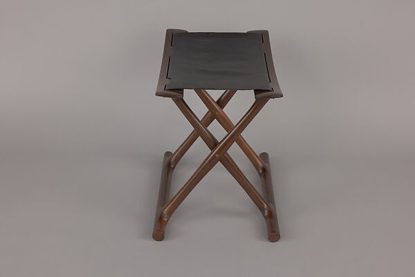 Folding Stool, Ole Wauscher (Danish, Frederiksberg 1903–1985 Charlottenlund), Rosewood and goat skin