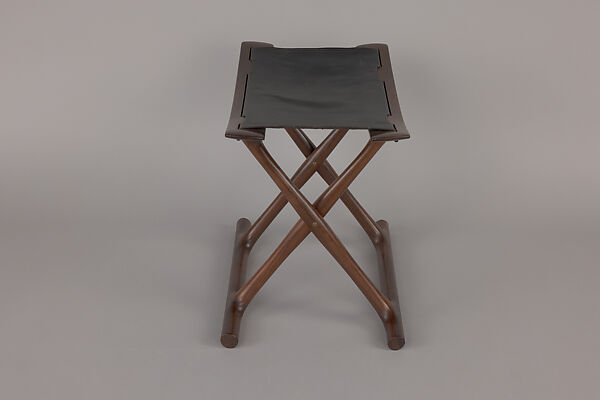 Folding Stool, Ole Wauscher (Danish, Frederiksberg 1903–1985 Charlottenlund), Rosewood and goat skin