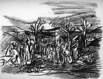 Famine (Study for fresco relating to tragedies of humanity)
