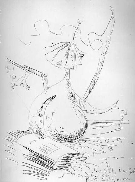 Untitled, Kurt Seligmann (American (born Switzerland), Basel 1900–1962 Sugar Loaf, New York), Ballpoint pen on paper 