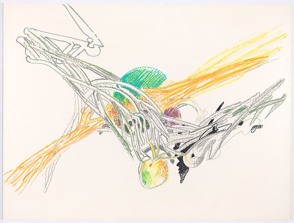 Untitled, Richard Hunt (American, Chicago, Illinois 1935–2023 Chicago, Illinois), Graphite and crayon on paper 