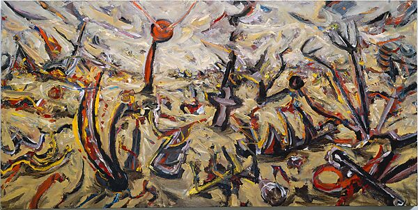 Desert, Peter Booth (Australian, born Sheffield, England 1940), Oil on canvas 