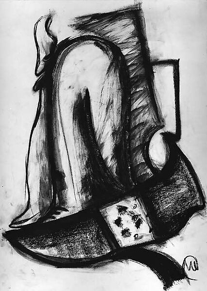 Alice in Wonderland, Markus Lüpertz (German, born 1941), Watercolor and charcoal on paper 