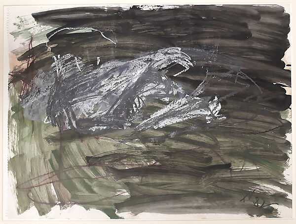 Untitled, Per Kirkeby (Danish, Copenhagen 1938–2018 Copenhagen), Opaque watercolor, oil pastel, pastel, and graphite on paper 