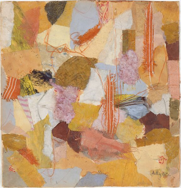 Number 650, Anne Ryan (American, Hoboken, New Jersey 1889–1954 Morristown, New Jersey), Collage of cut and torn colored, painted and printed papers, fabrics, metal foil, and plant fiber on paper 