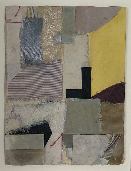 Study after "Number 14", Anne Ryan (American, Hoboken, New Jersey 1889–1954 Morristown, New Jersey), Cut and pasted fabrics, papers, and bast fiber on cardboard 