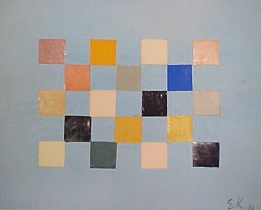 Colored Squares, Ellsworth Kelly (American, Newburgh, New York 1923–2015 Spencertown, New York), Cut and pasted colored papers with graphite on paper 