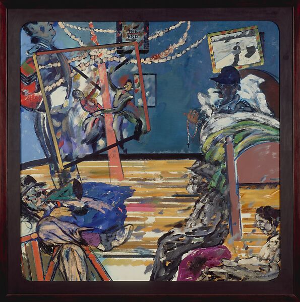 John Ford on His Deathbed, R.B. Kitaj (American, Cleveland, Ohio 1932–2007 Los Angeles, California), Oil on canvas 