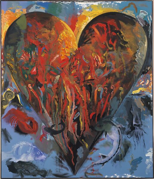 The Heart, South of Naples, Jim Dine (American, born Cincinnati, Ohio, 1935), Oil on canvas 