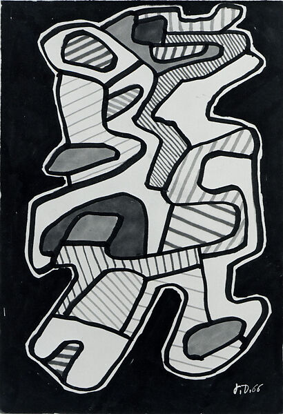 Assassin, Jean Dubuffet (French, Le Havre 1901–1985 Paris), Marker on paper 