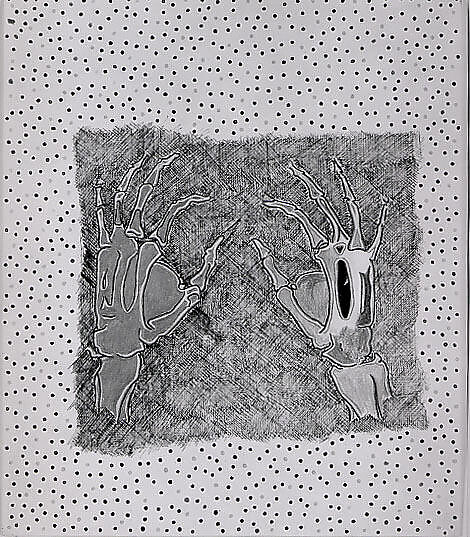 Large Drawing # 5, Lucas Samaras (American (born Greece), Kastoria 1936–2024 New York), Brush and colored inks, colored pencil, and marker with graphite on paper