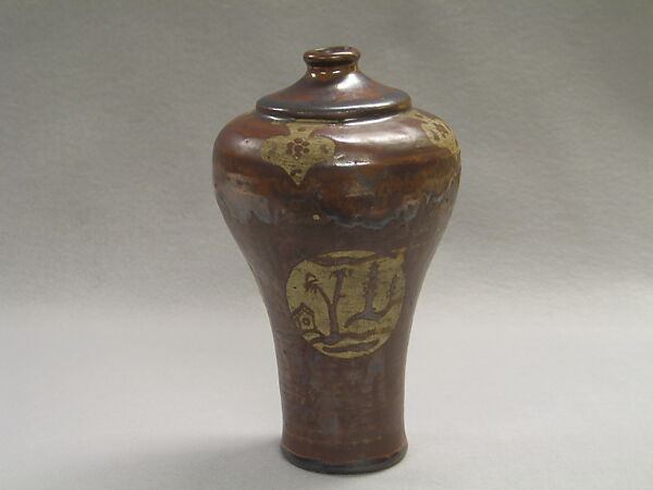 Vase, Stoneware with cut-glaze decoration, China