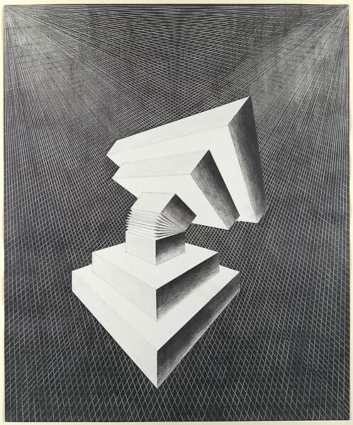 Untitled, J, Lucas Samaras (American (born Greece), Kastoria 1936–2024 New York), Graphite with incising on paper 