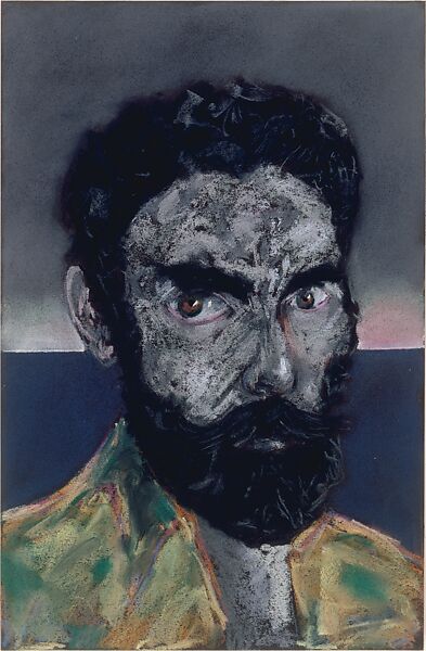 Head, Number 35, Lucas Samaras (American (born Greece), Kastoria 1936–2024 New York), Pastel on paper 