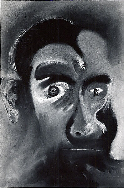 Head, Number 153, Lucas Samaras (American (born Greece), Kastoria 1936–2024 New York), Pastel on paper 