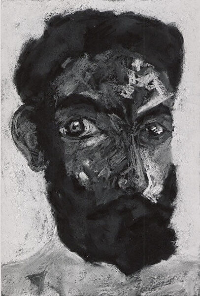 Untitled,  Number 175, Lucas Samaras (American (born Greece), Kastoria 1936–2024 New York), Pastel on black paper 