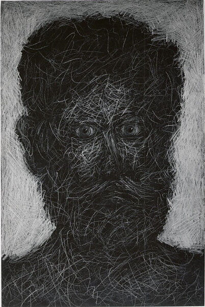 Untitled, Number 5, Lucas Samaras (American (born Greece), Kastoria 1936–2024 New York), Colored pencil on black paper