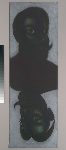 Untitled, # 2, Lucas Samaras (American (born Greece), Kastoria 1936–2024 New York), Colored pencil on black paper 