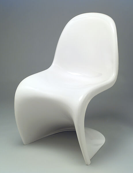 Stacking Side Chair, Verner Panton (Danish, Gamtofte 1926–1998 Copenhagen), Luran-S plastic (acrylate-styrene-acrylonitrile) 