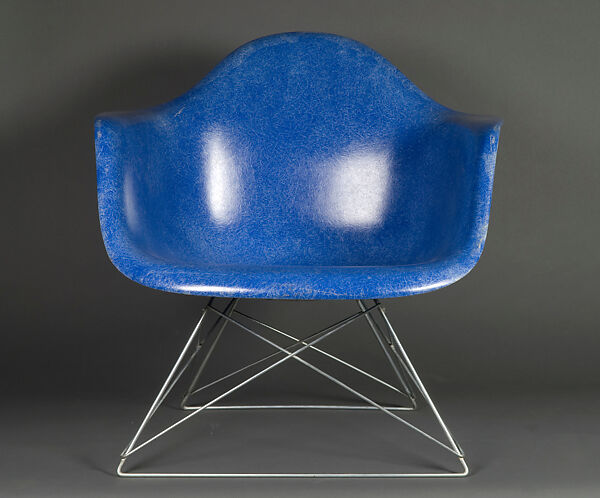 "LAR" Armchair, Charles Eames (American, St. Louis, Missouri 1907–1978 St. Louis, Missouri), Fiberglass-reinforced polyester, zinc-plated steel 