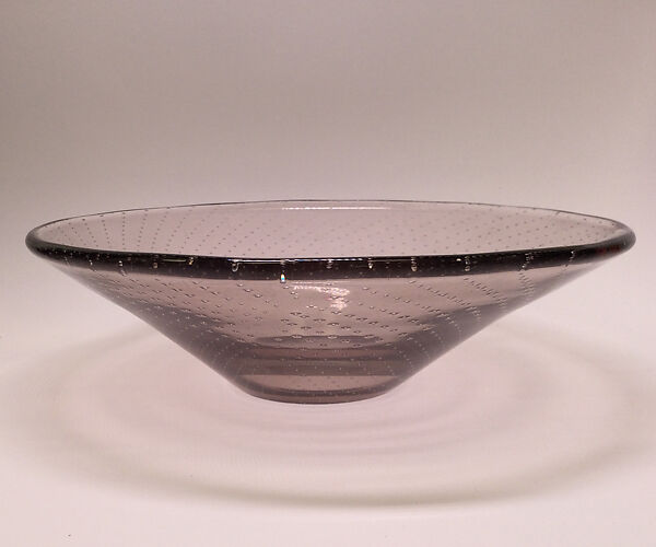 Bowl, Gunnel Nyman (Finnish, Turku 1909–1948), Glass 