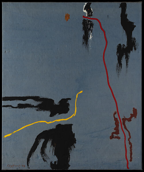 1943-A, Clyfford Still (American, Grandin, North Dakota 1904–1980 Baltimore, Maryland), Oil on cloth 