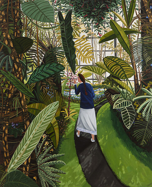 The Conservatory, David Bates (American, born Dallas, Texas, 1952), Oil on canvas 