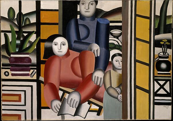 Three Women by a Garden, Fernand Léger (French, Argentan 1881–1955 Gif-sur-Yvette), Oil on canvas 