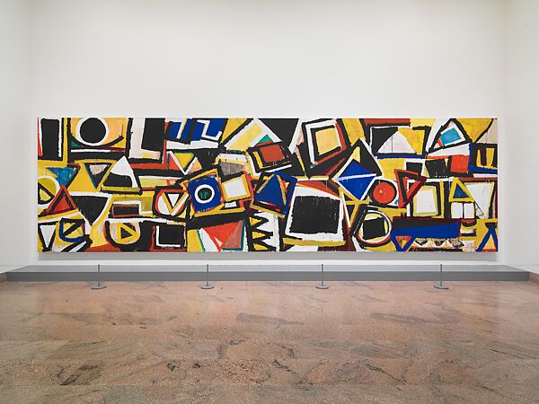 Taxi Cab III, Al Held (American, Brooklyn, New York 1928–2005 Todi), Acrylic on paper, mounted on canvas