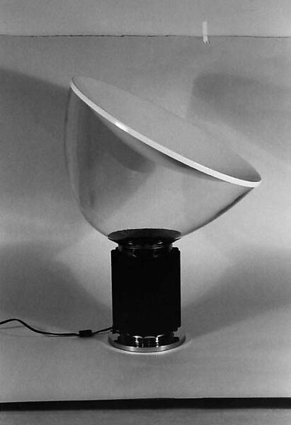 "Taccia" Lamp, Achille Castiglioni (Italian, 1918–2002), Enameled spun aluminum, anodized extruded nickel-plated steel, glass 