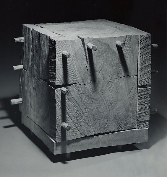Cracking Box, David Nash (British, born 1945), Beech 