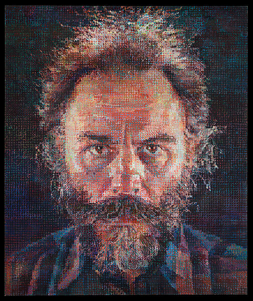 chuck close self portrait paintings