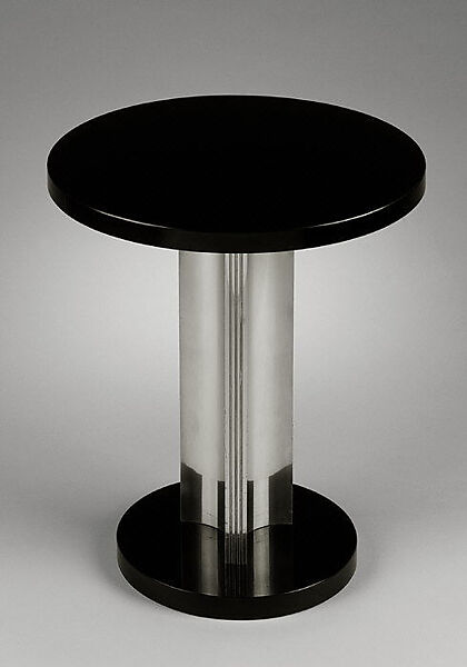Table, Donald Deskey (American, Blue Earth, Minnesota 1894–1989 Vero Beach, Florida), Wood, bakelite, and extruded aluminum 