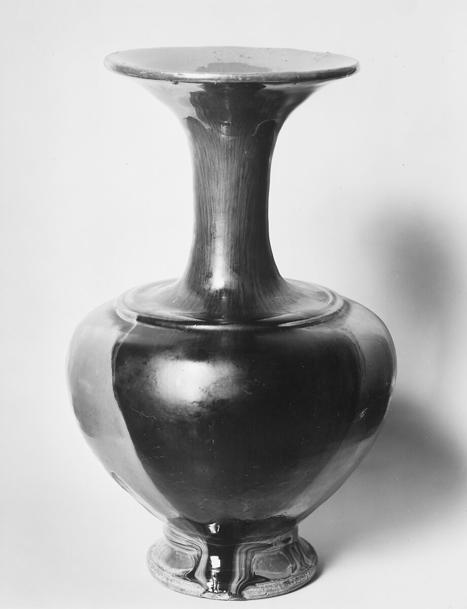 Vase, Stoneware; Jian ware, Henan type, China