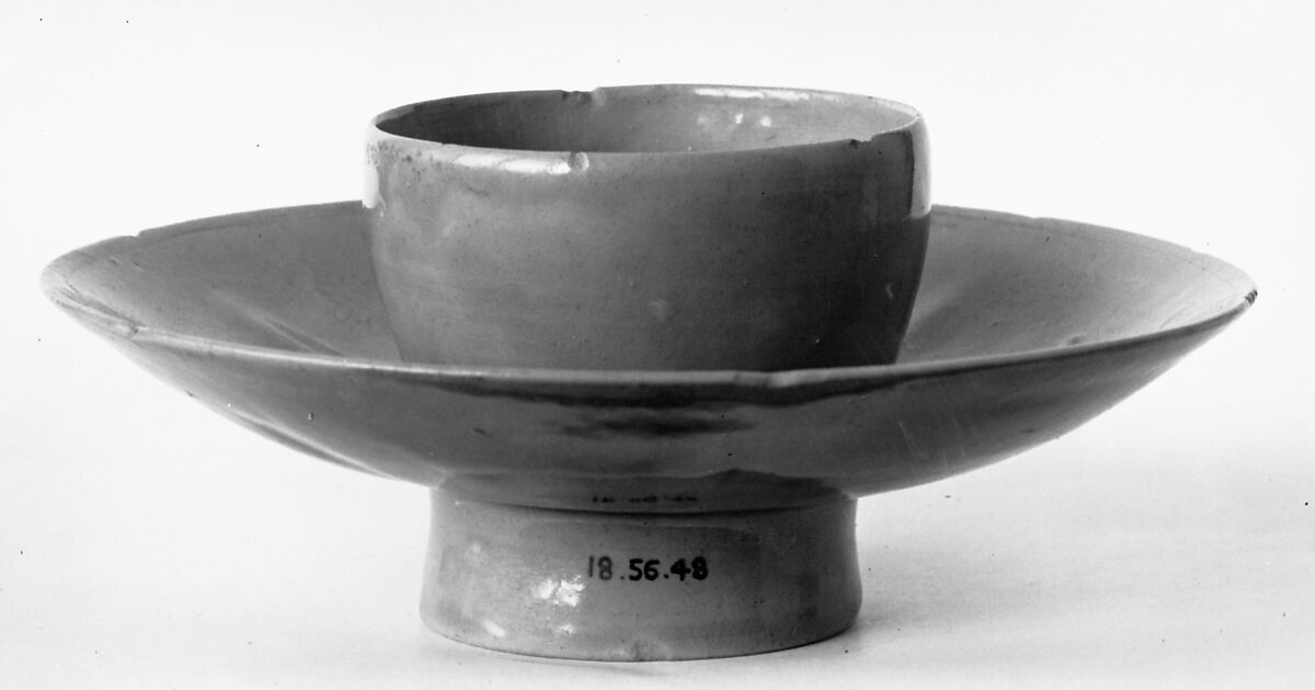 Cup and Stand, Pottery (Yue ware), China 