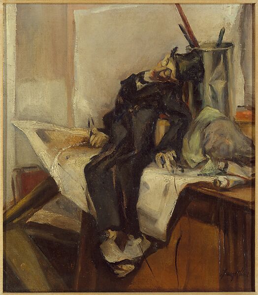 Still Life with Puppet, Franz Kline (American, Wilkes-Barre, Pennsylvania 1910–1962 New York), Oil on canvas 