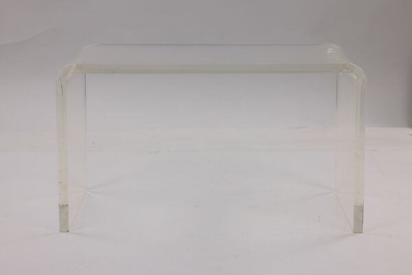 Table, Attributed to Samuel Abraham Marx (American, Natchez, Mississippi 1885–1964), Plexiglas