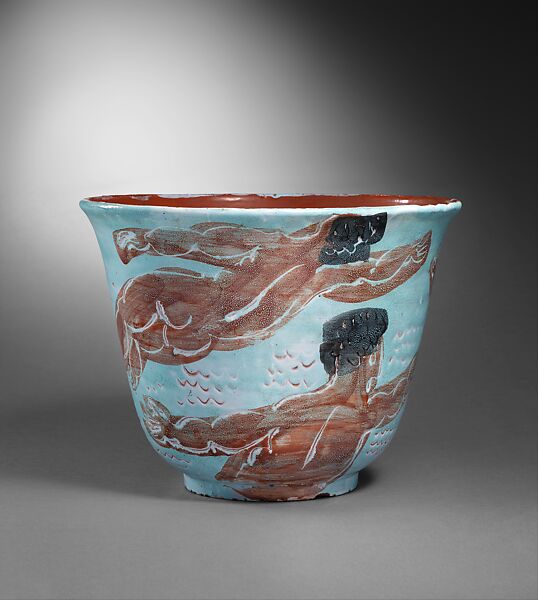 Five Swimmers, Raoul Dufy (French, Le Havre 1877–1953 Forcalquier), Earthenware