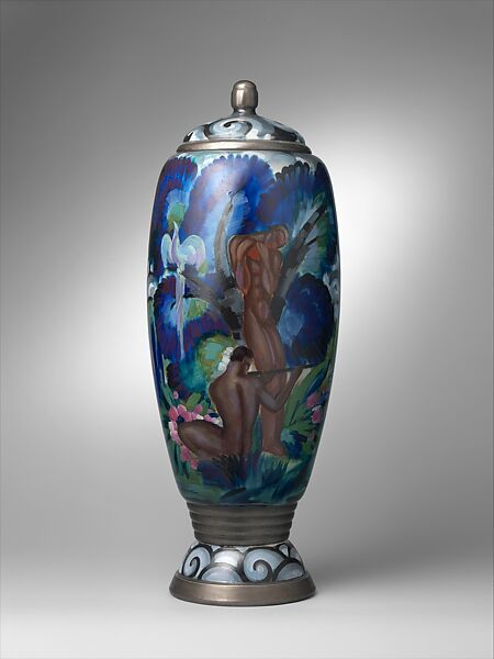 Lidded Vase, René Crevel (French, Paris 1900–1935 Paris), Glazed porcelain