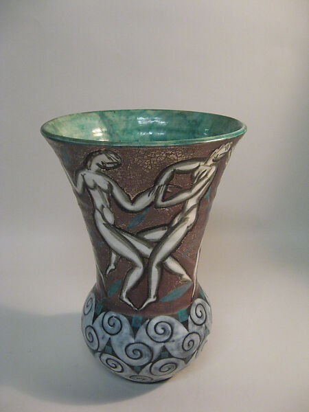 Vase, Edouard Cazaux (French, 1889–1974), Stoneware 