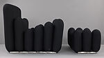 "Additional" Seating System, Joe Colombo  Italian, Cast aluminum, steel, polyurethane, synthetic knit upholstery