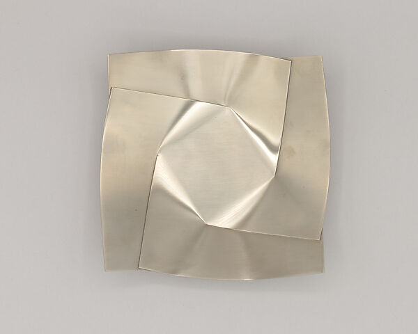 "Maldive" Tray, Bruno Munari (Italian, Milan 1907–1998 Milan), Nickel silver