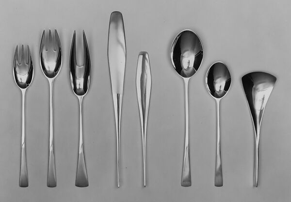 "Tjorn" Flatware, Jens Quistgaard (Danish, Copenhagen 1919–2008 Vordingborg), Sterling silver 