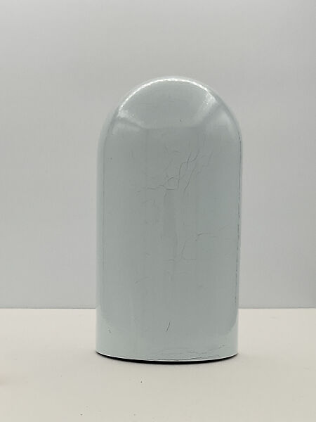 Tantalo Clock, Richard Sapper (German, Munich 1932–2015 Milan), Metal, polyester coating, poly (acrylonitrile-butadiene-styrene) (ABS) base, poly(methyl methacrylate) (PMMA) clock face, polyamide-6,6 (nylon-6,6) gasketing