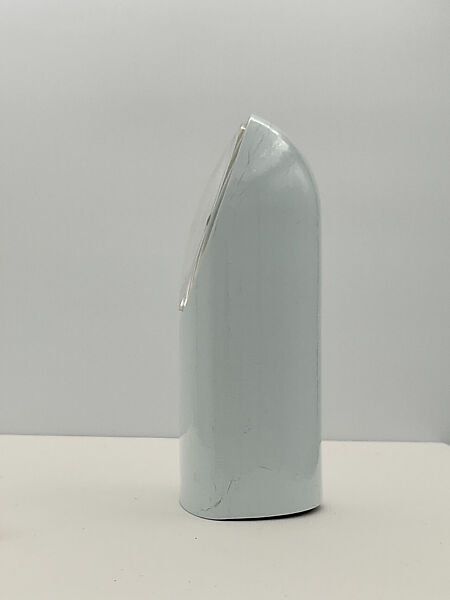 Tantalo Clock, Richard Sapper (German, Munich 1932–2015 Milan), Metal, polyester coating, poly (acrylonitrile-butadiene-styrene) (ABS) base, poly(methyl methacrylate) (PMMA) clock face, polyamide-6,6 (nylon-6,6) gasketing