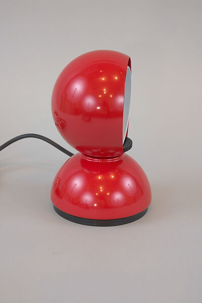 "Eclisse" Lamp, Vico Magistretti (Italian, Milan 1920–2006 Milan), Red paint coated metal
