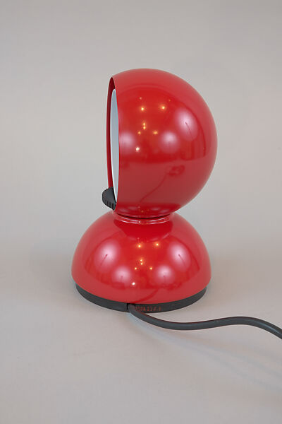 "Eclisse" Lamp, Vico Magistretti (Italian, Milan 1920–2006 Milan), Red paint coated metal