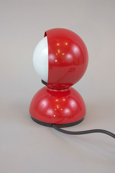 "Eclisse" Lamp, Vico Magistretti (Italian, Milan 1920–2006 Milan), Red paint coated metal