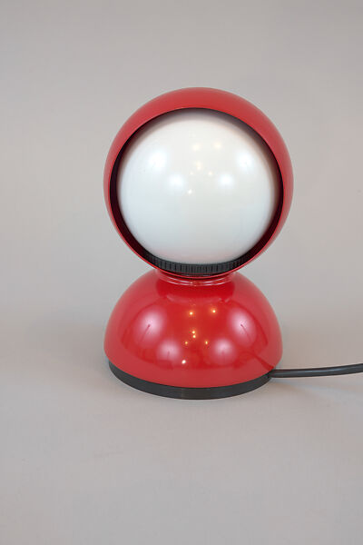 "Eclisse" Lamp, Vico Magistretti (Italian, Milan 1920–2006 Milan), Red paint coated metal